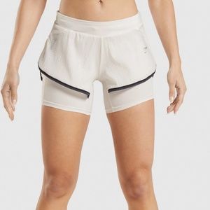Gymshark Speed 2 in 1 Short - Coconut White